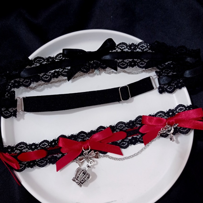 새로운 섹시한 조절 가능한 신축성 있는 레그 체인 블랙 - Garter Belt Set 리뷰 및 가격