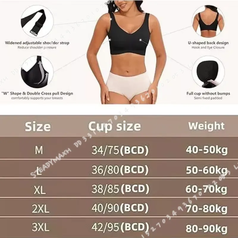 1Pc 2025 여성용 심리스 속옷 얇은 스타일 와이어 - Seamless Underwear Women 리뷰 및 가격