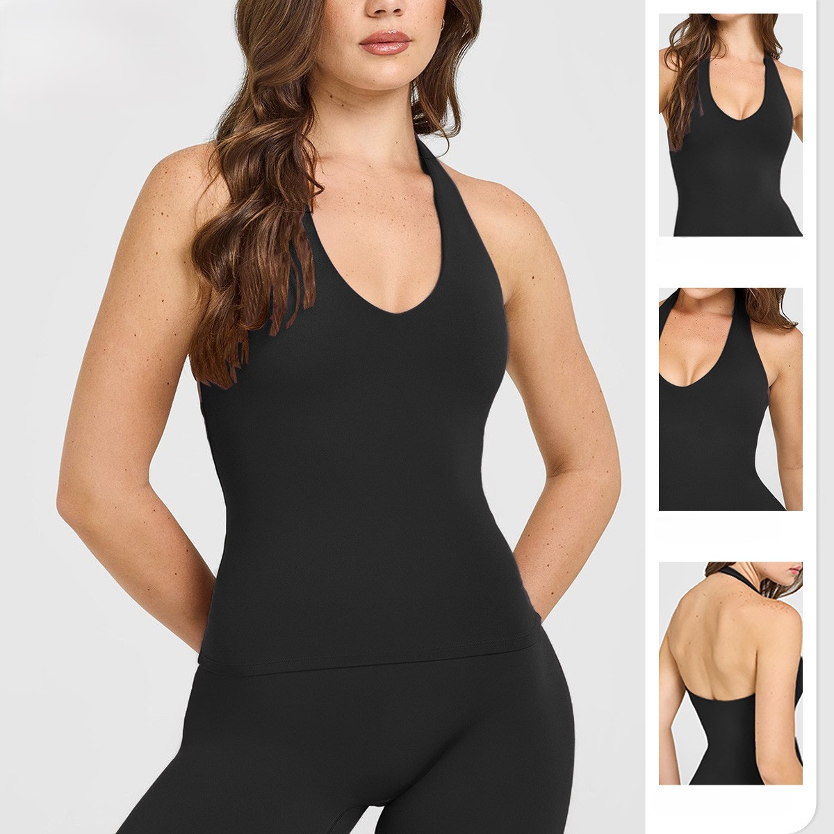 네이키드 필 홀터넥 요가 스포츠 브라 오픈 백 러닝 크 - Sports Bra High Impact 리뷰 및 가격