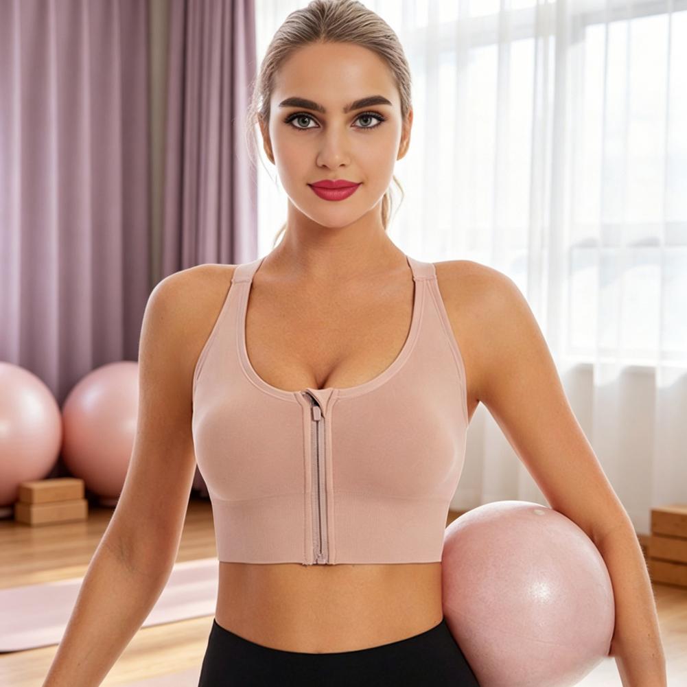 지퍼 프론트 무선 스포츠 브라 레이서백 하이 임팩트 러 - Sports Bra High Impact 리뷰 및 가격